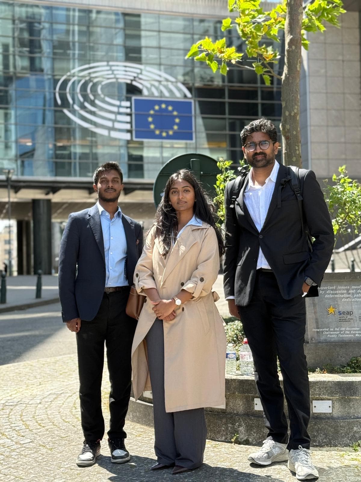 IDCTE delegation outside the European Parliament — Brussels