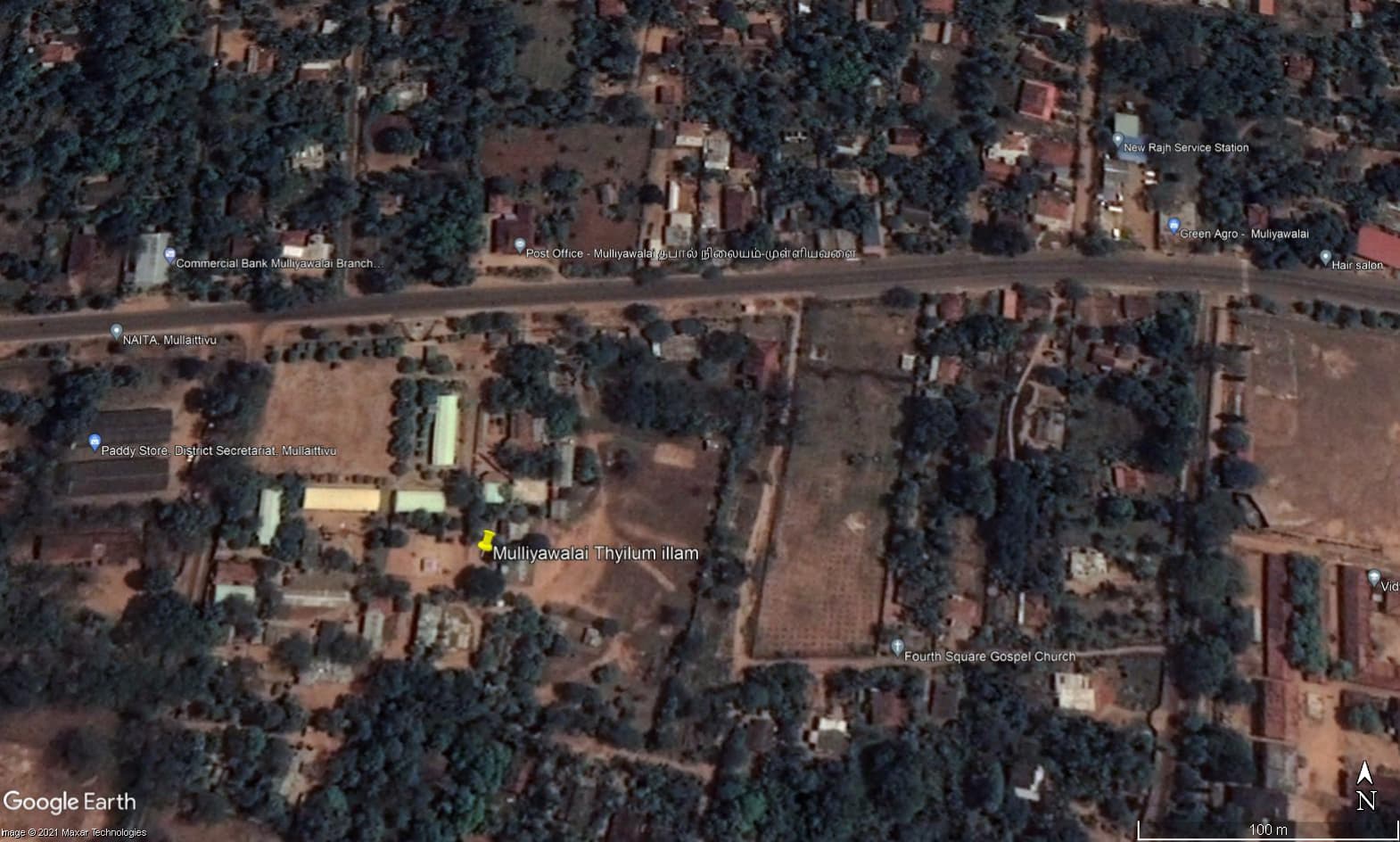 Mulliyawalai Thuyilum Illam — present day, site cleared