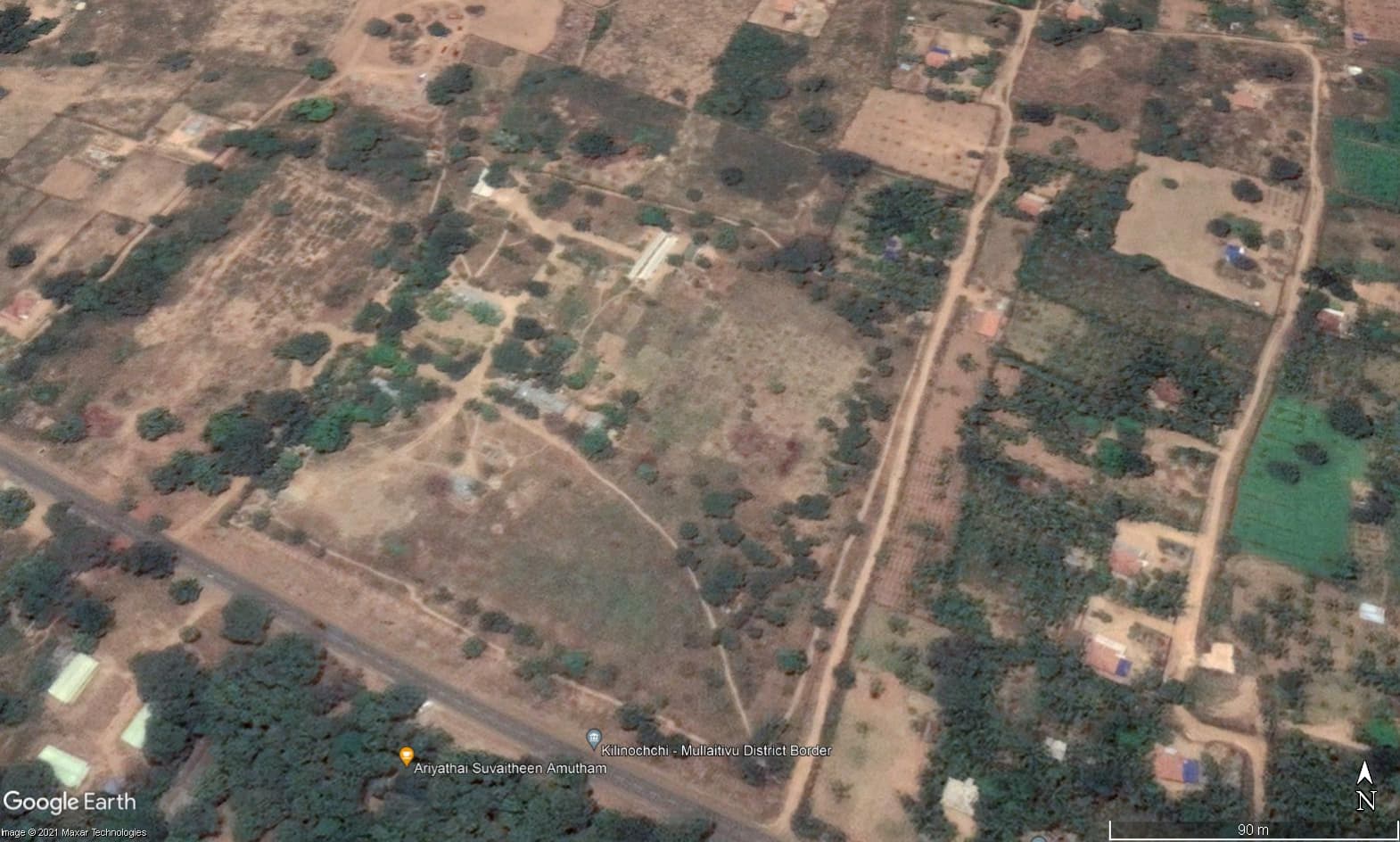 Theravil Thuyilum Illam — present day, site cleared