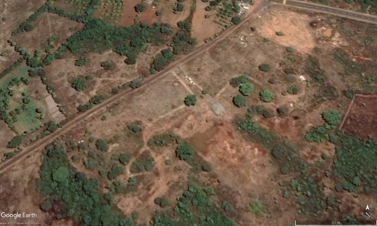 Vannivelankulam Thuyilum Illam — present day, site cleared